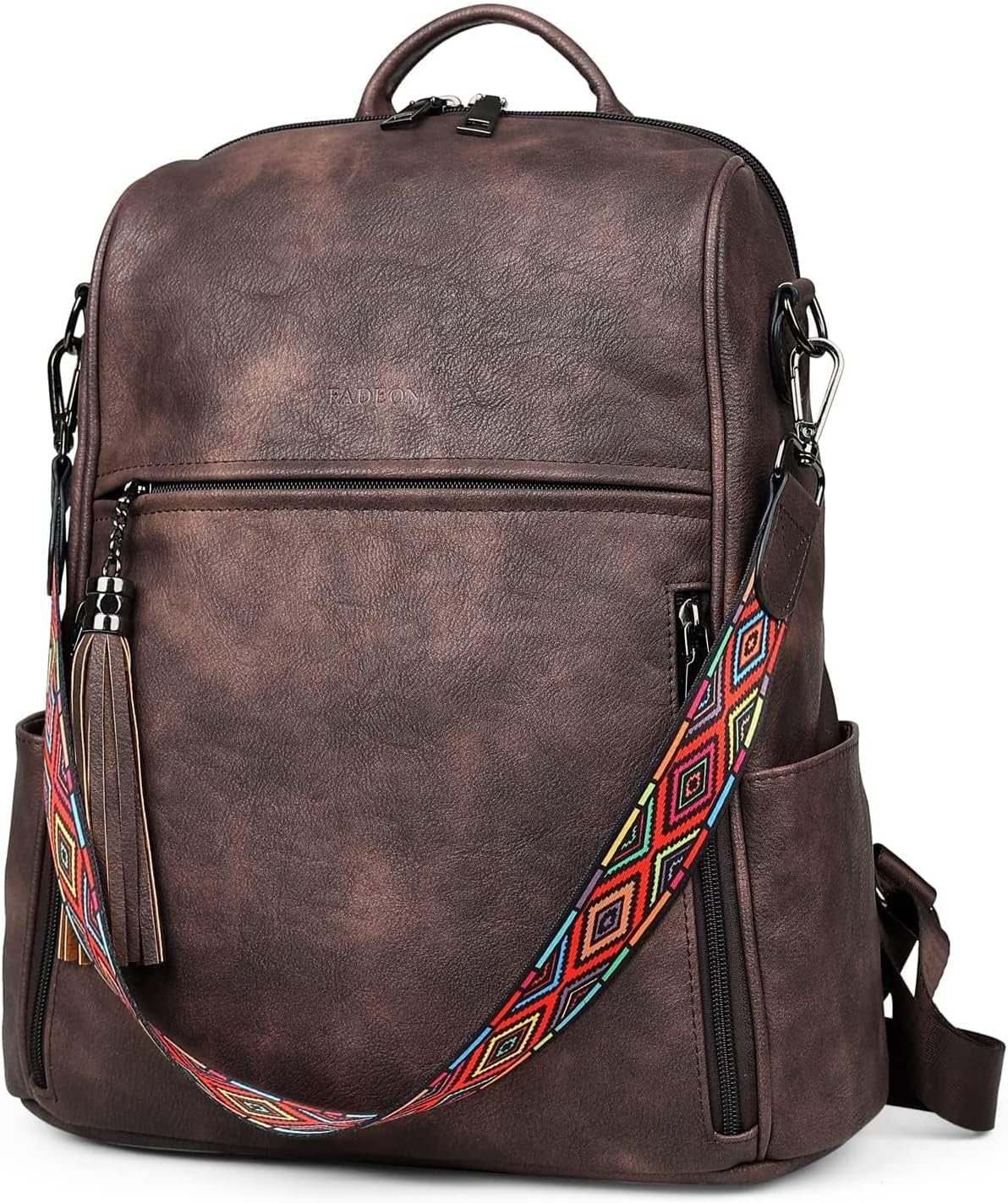Leather Backpack for Women, 13 Inch, Travel Work Bag