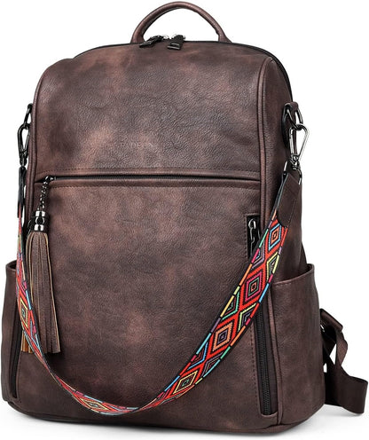 Leather Backpack for Women, 13 Inch, Travel Work Bag