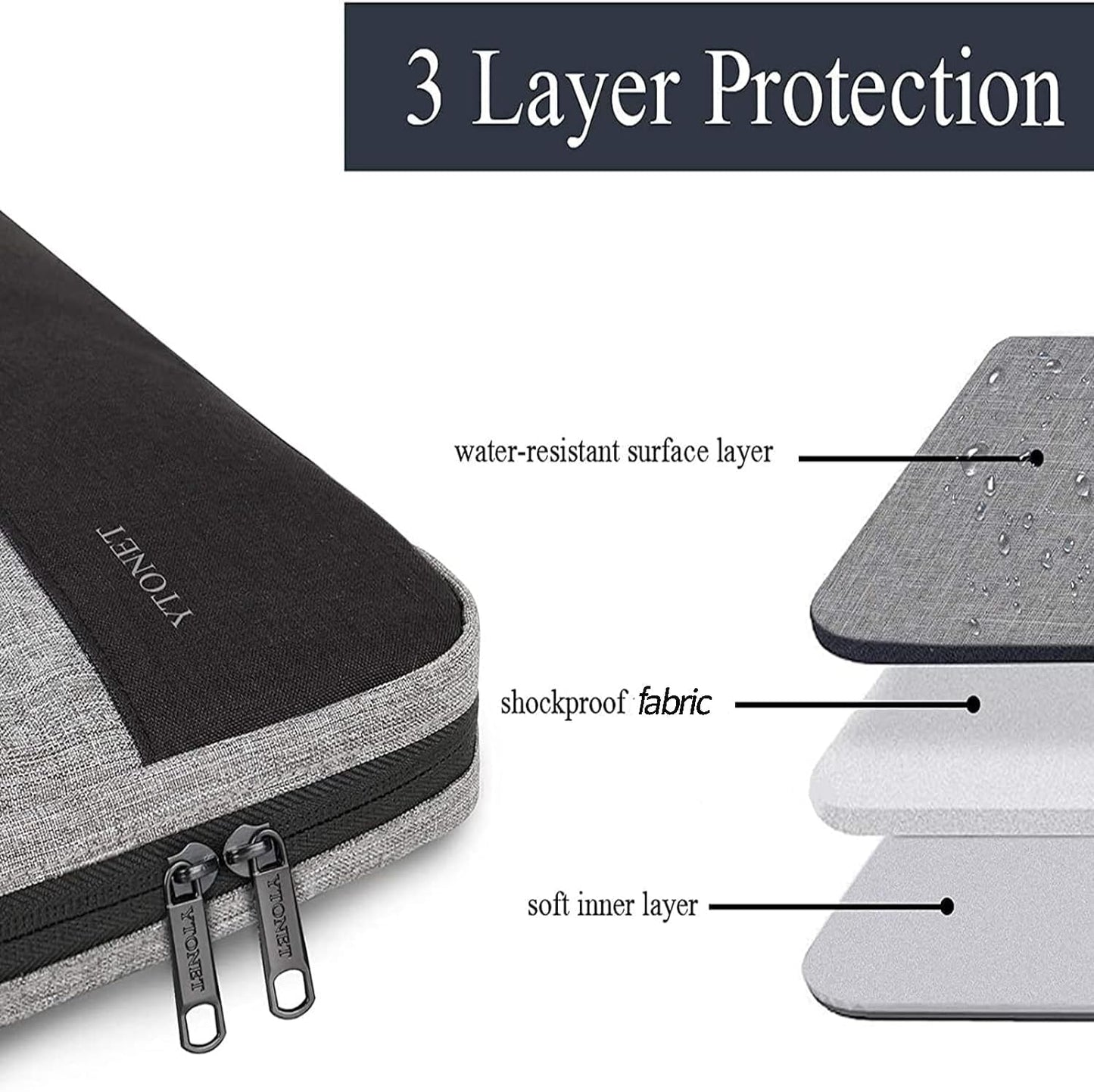 Laptop Case 16 Inch, 15-15.6 Inch TSA Laptop Sleeve Computer Bag