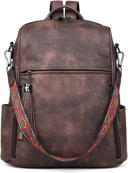 Leather Backpack for Women, 13 Inch, Travel Work Bag