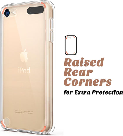 Case for Ipod Touch 7/6/5 with 2HD Screen Protectors, Clear
